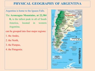 Geography And Tourism Of Argentina 04052021 PPTX Geography And Tourism Of Argentina 04052021 PPTX