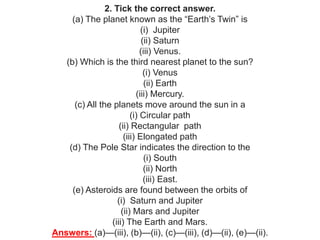 Geography answer key class 6 | PPTX