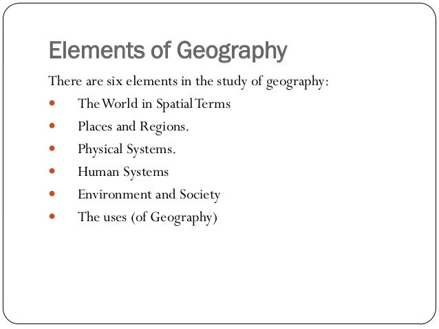 co element affects on geography