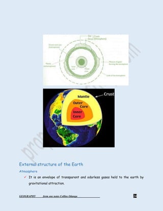 Geography form 1 notes, kenya syllabus | PDF