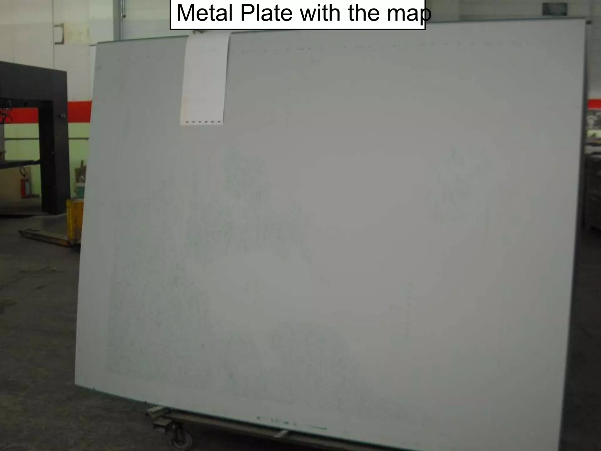 Metal Plate with the map
 