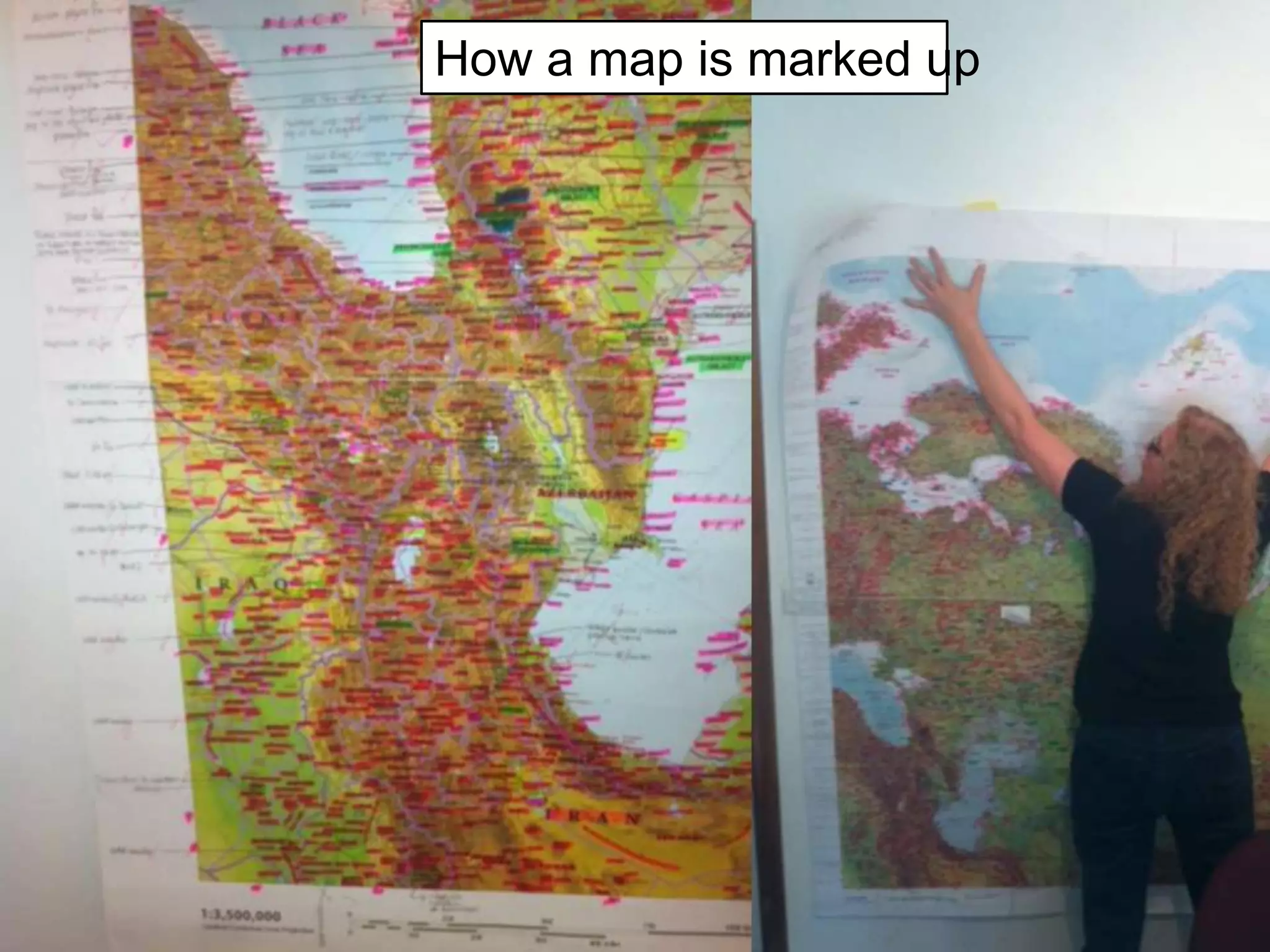 How a map is marked up
 