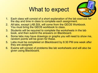 Geography lab intro fall 2014 | PPT