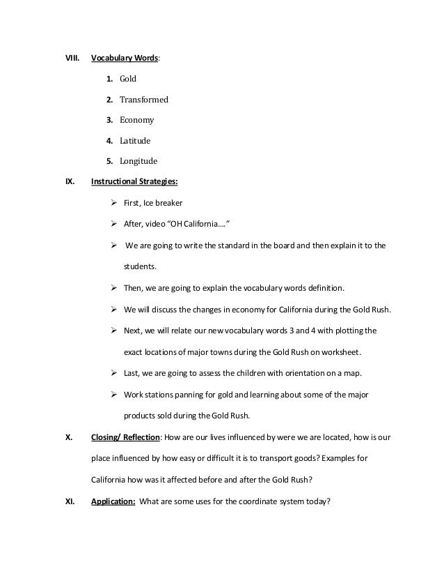 Geography lesson plan 1