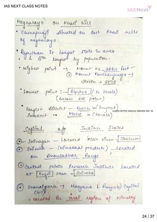 Geography notes by ias next | PDF
