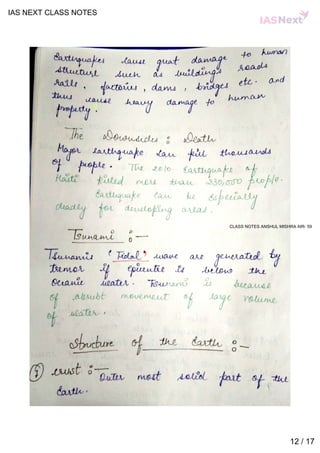 Geography notes by ias next | PDF