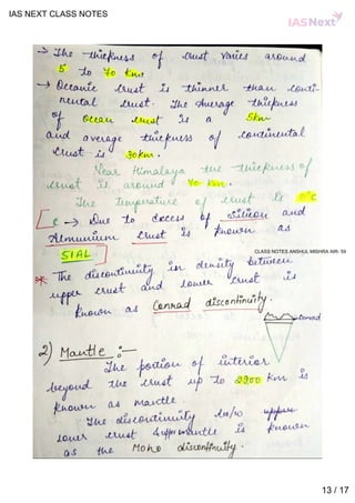Geography notes by ias next | PDF