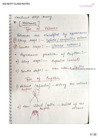 Ias Basic Notes Geography notes by ias next | PDF