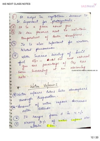 Geography notes by ias next | PDF