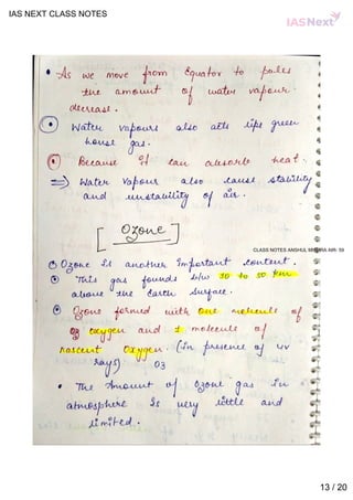 Ias Basic Notes Geography notes by ias next | PDF