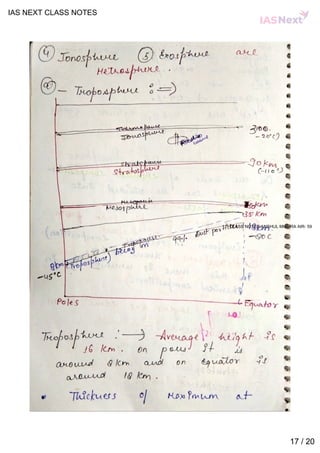 Geography notes by ias next | PDF