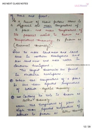 Geography notes by ias next | PDF