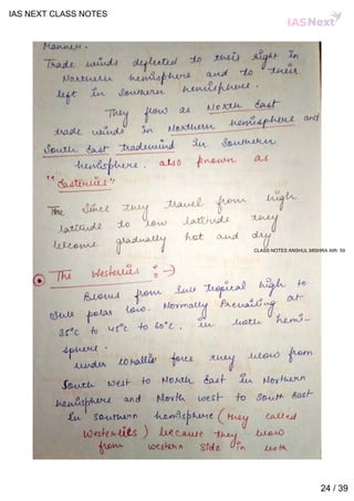 Geography notes by ias next | PDF