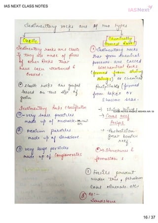 Ias Basic Notes Geography notes by ias next | PDF