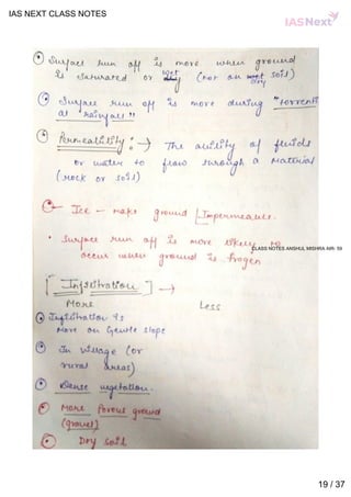 Geography notes by ias next | PDF