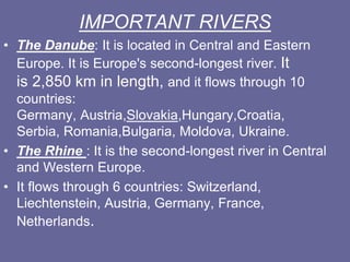 Geography of Europe | PPTX