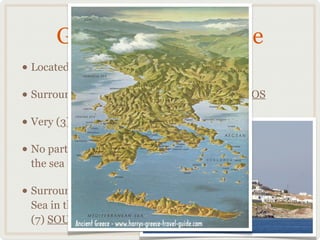 Geography of Greece and the Development of Cities | PPT