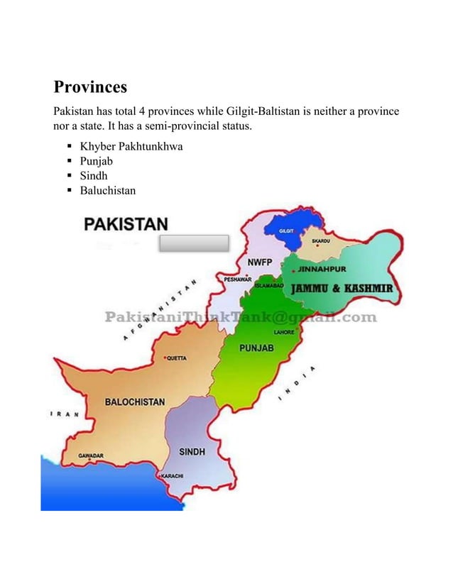 Geography of pakistan PDF