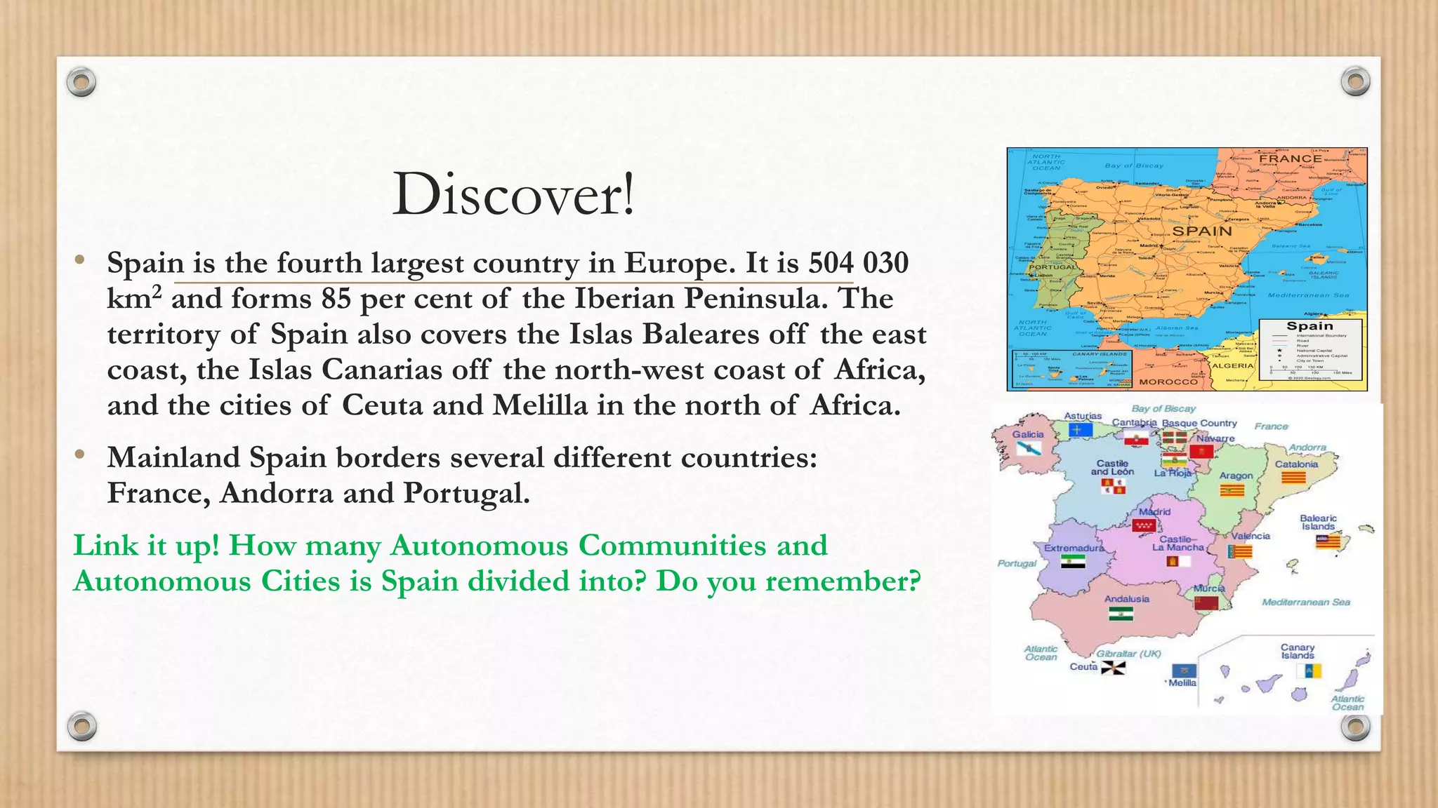 Geography of spain | PPTX