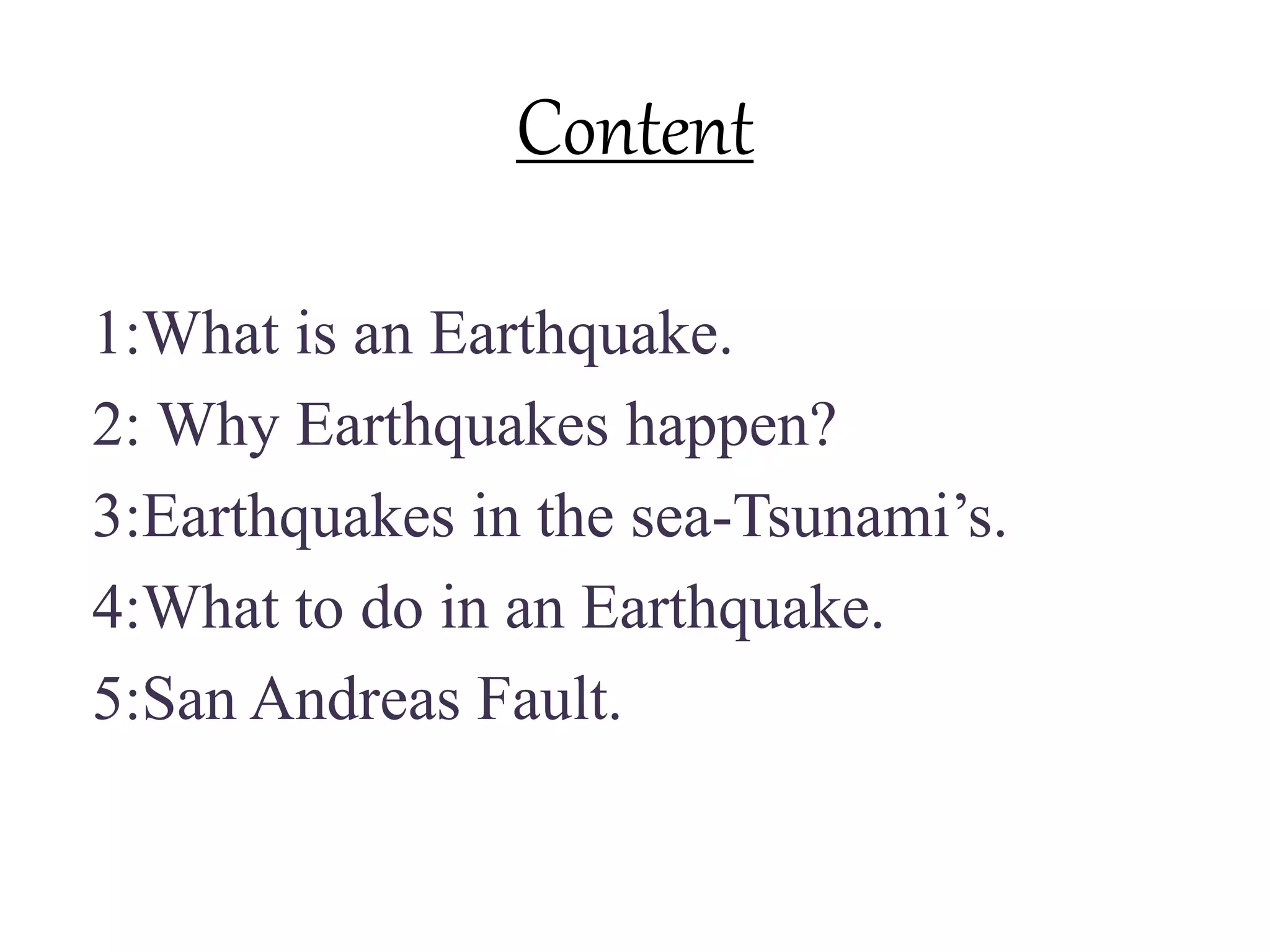 Geography Earthquakes Ppt Pptx
