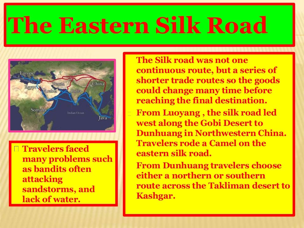 Geography ppt silk road