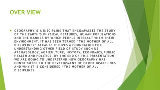 GEOGRAPHY PRESENTATION 3B.pptx.................. | PPTX