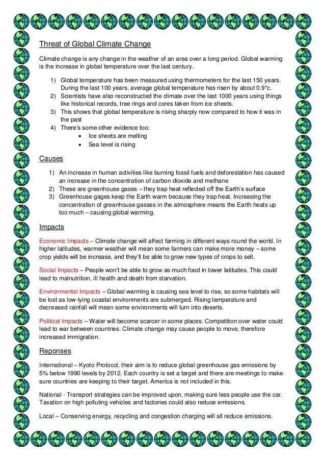 Geography revision weather and climate