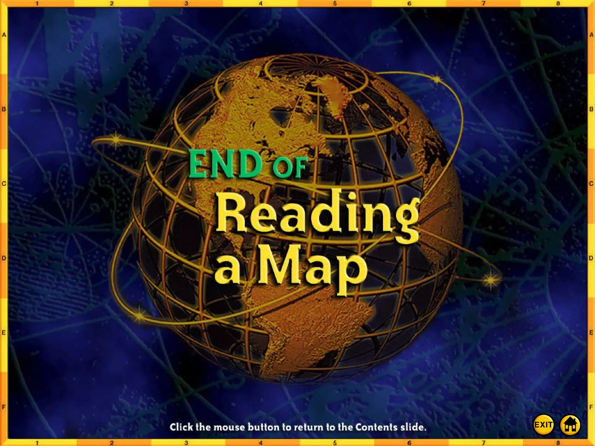 End of Reading a Map 