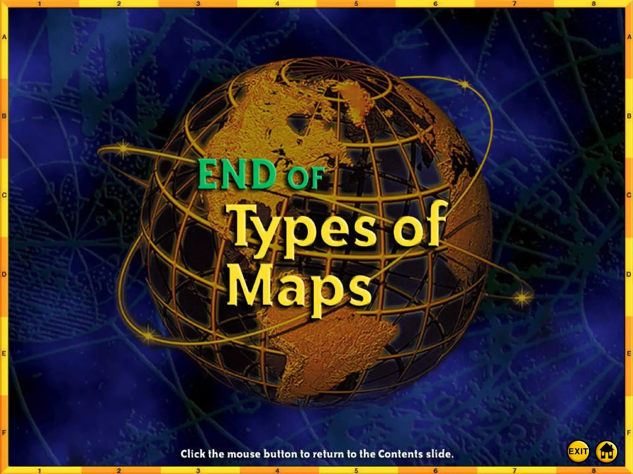 End of Common Map Projections 