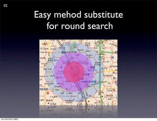 02

               Easy mehod substitute
                  for round search




2010   9   6
 