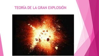 TEORÍA DE LA GRAN EXPLOSIÓN
 