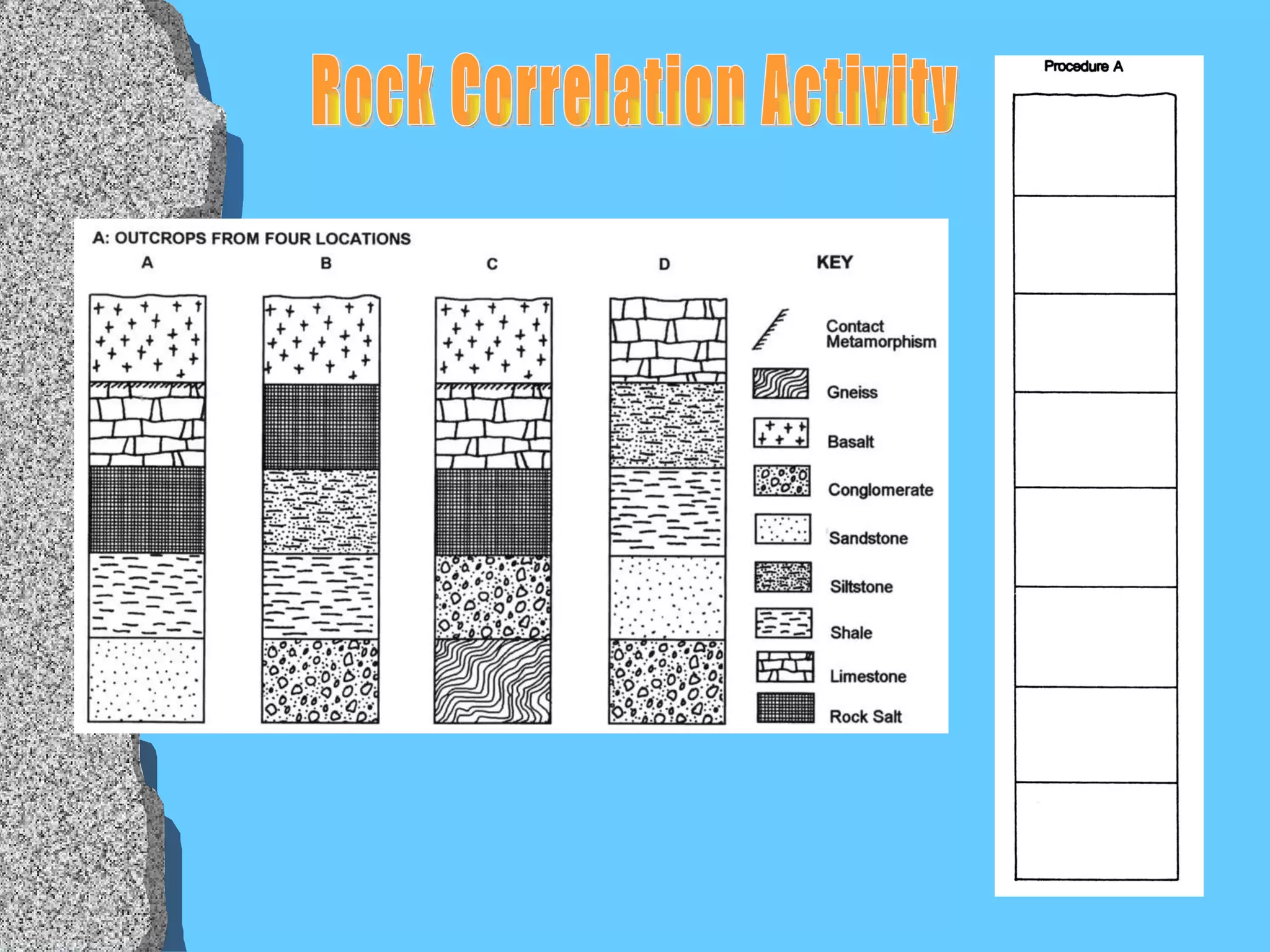 Rock Correlation Activity 