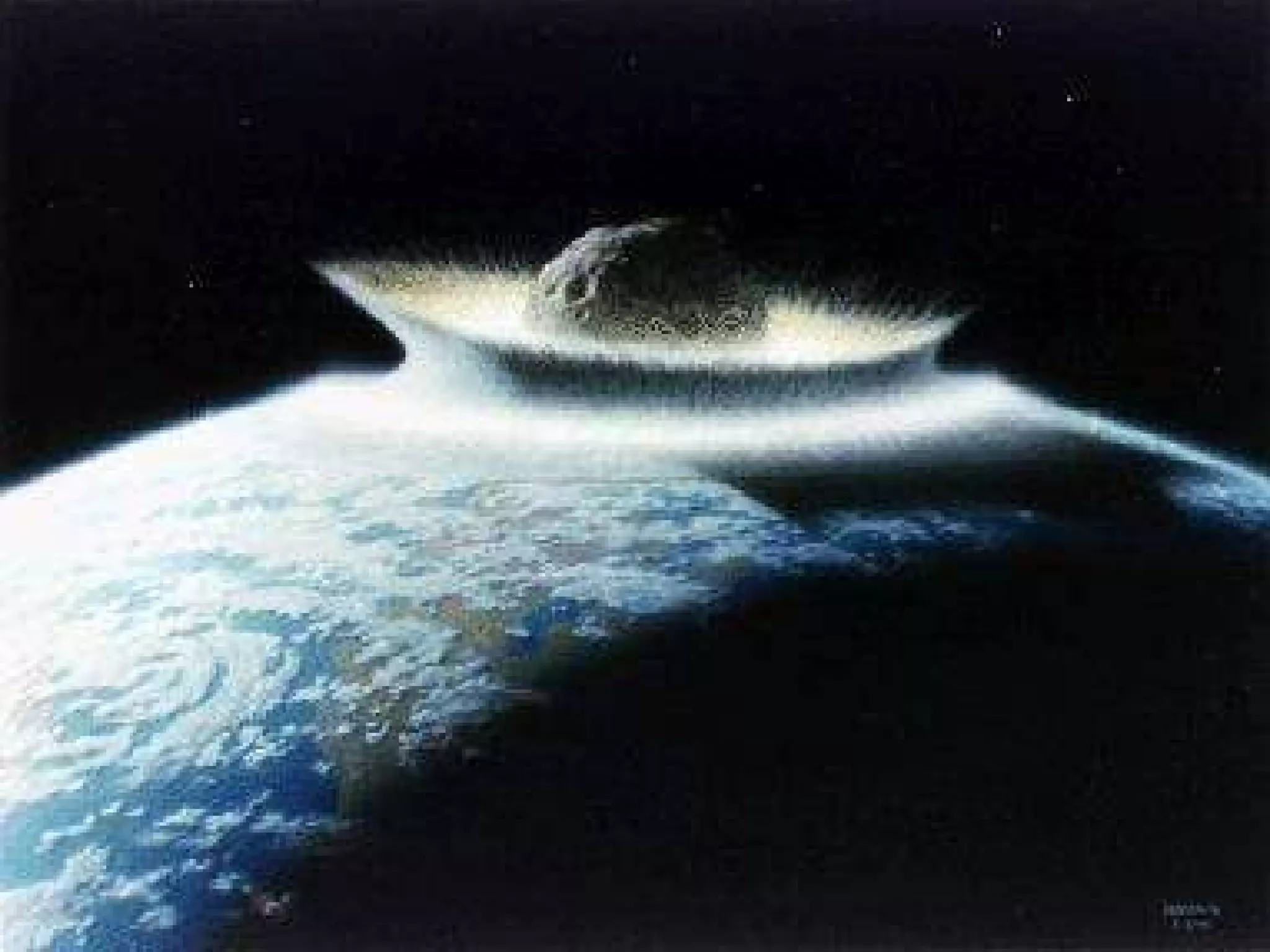 An  impact event , such as the collision of a comet or asteroid with Earth, may cause catastrophic environmental changes leading to rapid extinctions and evolutions.  Such an event probable occurred at 65 m.y. and is associated with a massive extinction of roughly 70% of the Earth’s species. Rates of Evolution 