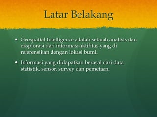 Geospatial Intelligence Milestone Pdf