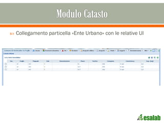  Collegamento particella «Ente Urbano» con le relative UI
 