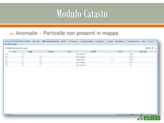  Anomalie – Particelle non presenti in mappa
 