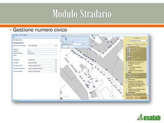 • Gestione numero civico
 
