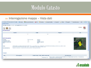  Interrogazione mappa – Vista dati
 