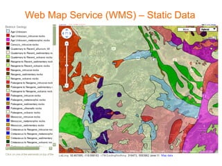 Web Map Service (WMS) – Static Data
 