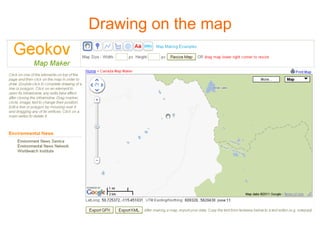 Drawing on the map
 