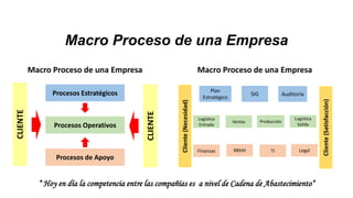 Macroprocesso GEOL300319P -S1 ALFARO | PDF