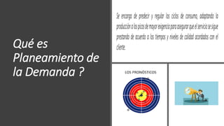 Qué es
Planeamiento de
la Demanda ?
 