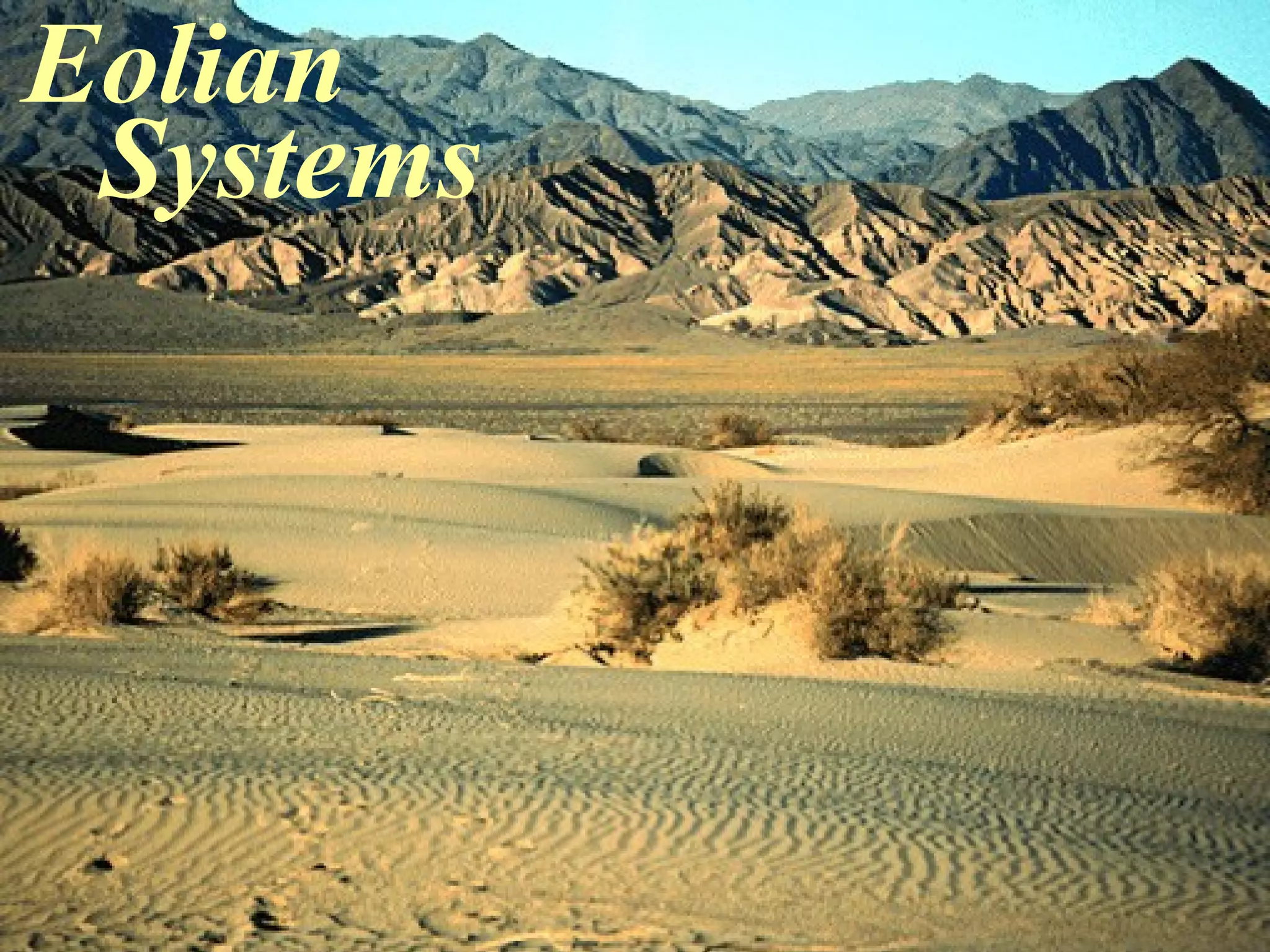 Eolian
Systems
 