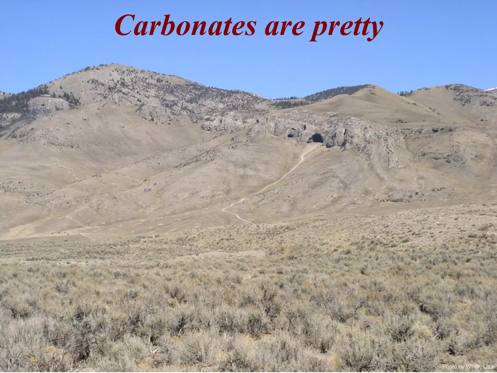 Photo by W. W. Little
Carbonates are pretty
 