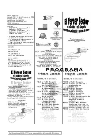 La Dirección de GEOLETIN no se responsabiliza del contenido del mismo.
 