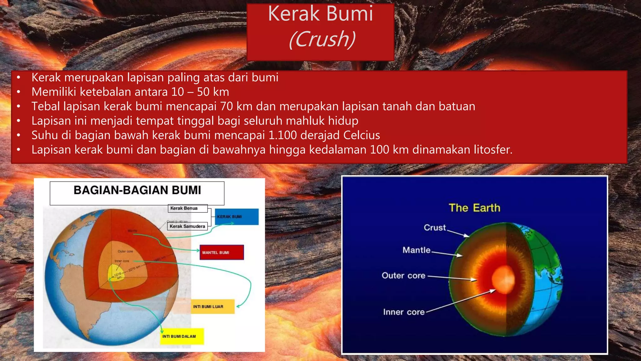 Geografi SMA, Struktur lapisan bumi | PPTX