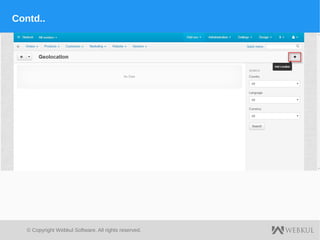 © Copyright Webkul Software, All rights reserved.
Contd..
 