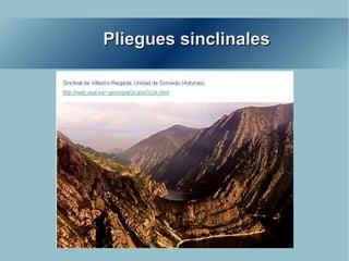 Pliegues sinclinales 