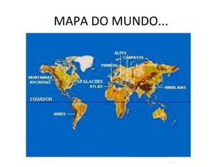 MAPA DO MUNDO... 