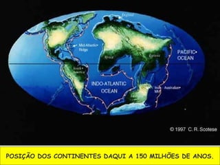 POSIÇÃO DOS CONTINENTES DAQUI A 150 MILHÕES DE ANOS. 